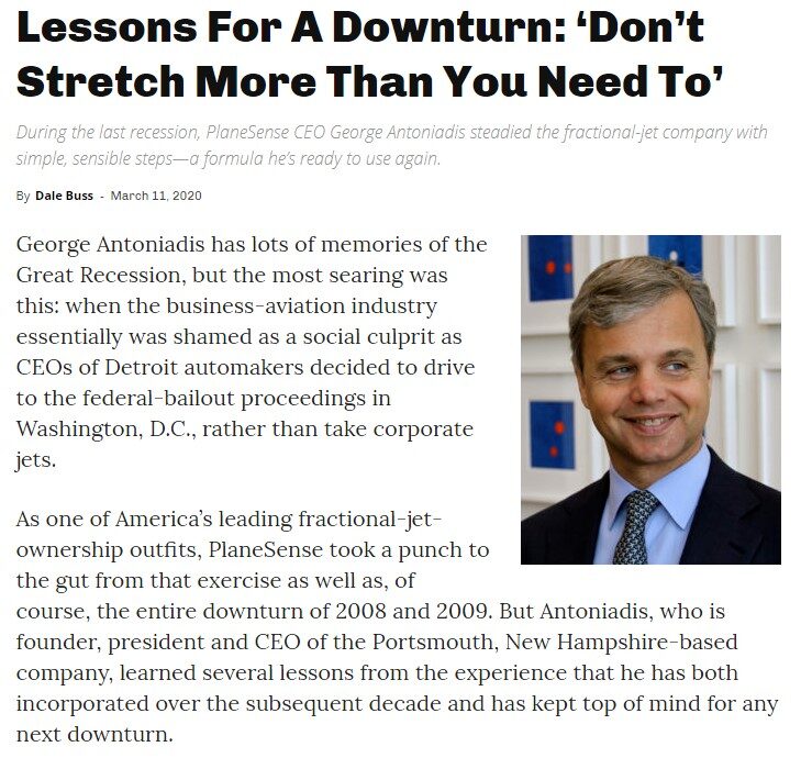 Managing Economic Downturns