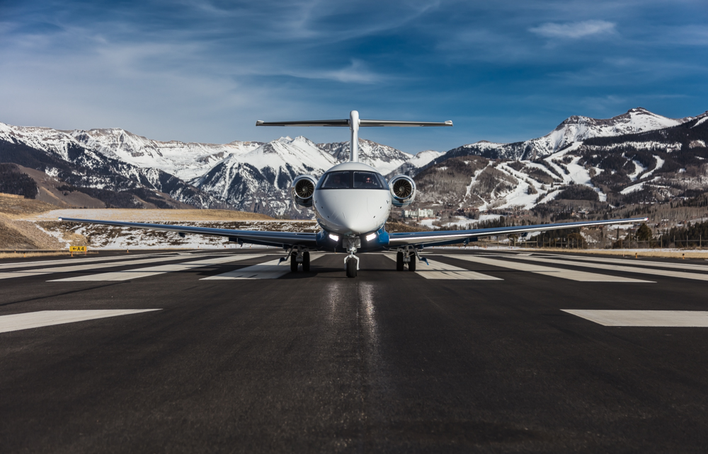 PlaneSense PC-24 Takes off from Telluride Colorado